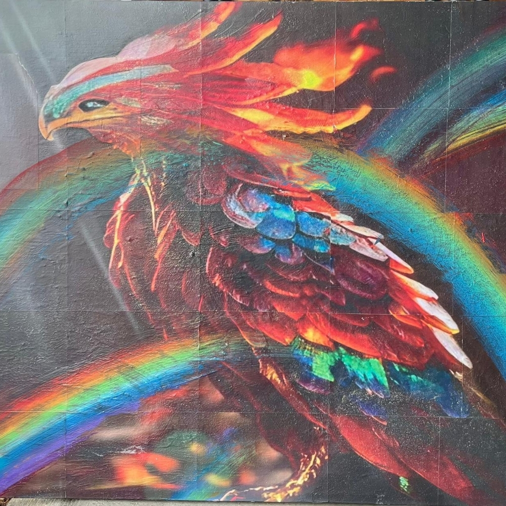 Phoenix Art Piece 50x40x1.5in